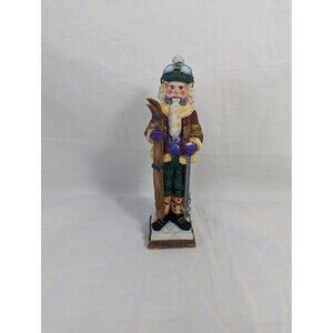 Roman Santa figure 6" tall. Galleria License Christmas- skiing Santa